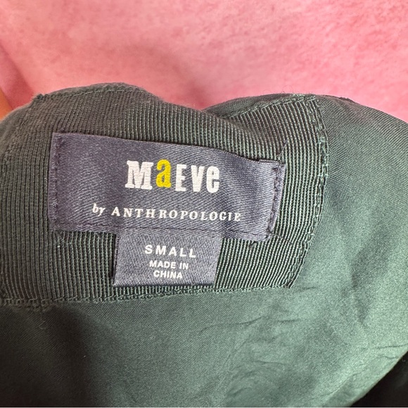 213. Maeve by Anthropologie Green Sequin One Shoulder Bow Mini Dress Small - Picture 2 of 8